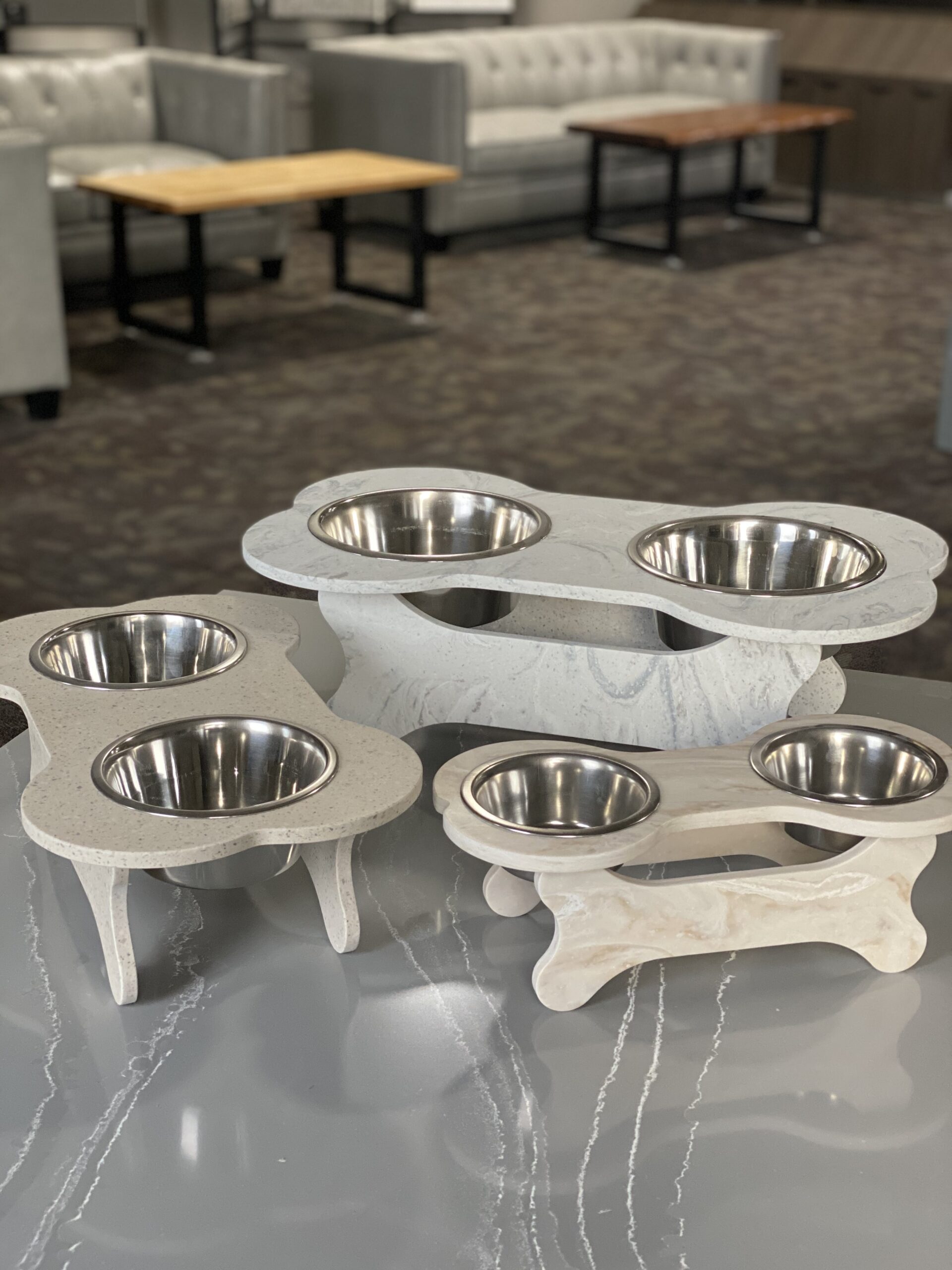 stone pet bowls