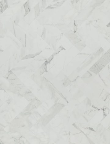 White Marble Herringbone