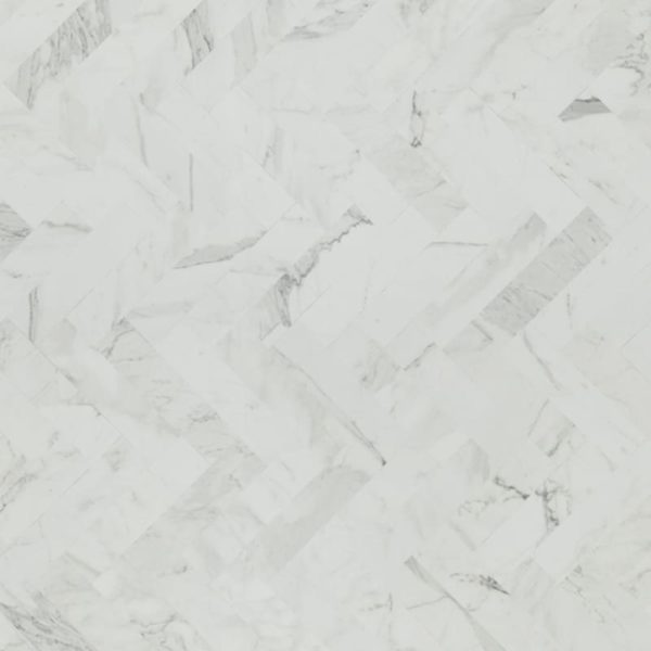 White Marble Herringbone - The Countertop Factory | Chicago | Arizona