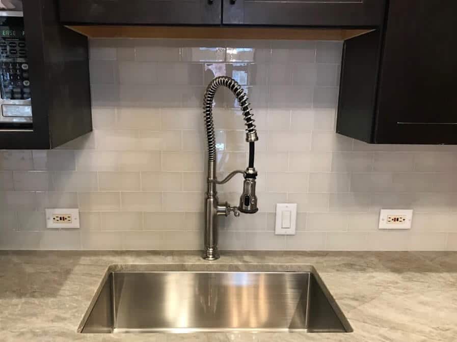 sink grey countertop